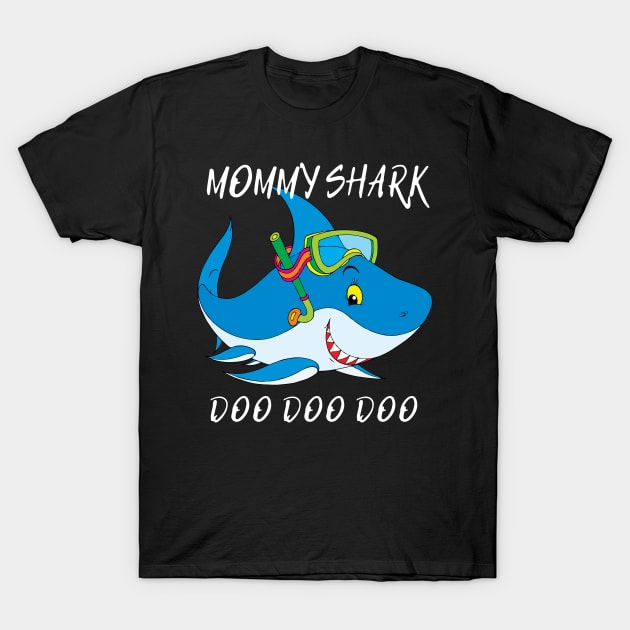 Mommy Shark Doo Doo Doo T-Shirt by BlackRavenOath